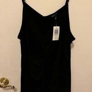 Torrid Black Asymmetrical Fitted Camisole